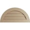 Ekena Millwork Timberthane Rustic Smooth Half Round Faux Wood Non-Functional Gable Vent, Primed Tan, 24"W x 12"H GVURHR24X12DSMPR - alternate 1